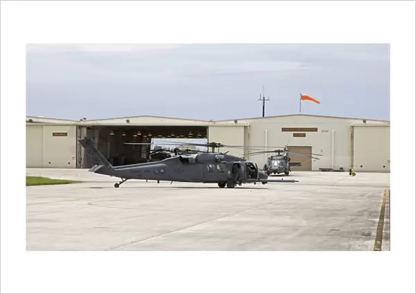 HH-60G Pave Hawk helicopters at Kadena Air Base, Okinawa, Japan