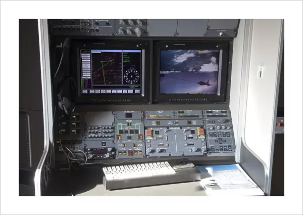 Refueling operators work station inside of an Airbus A310 MRTT
