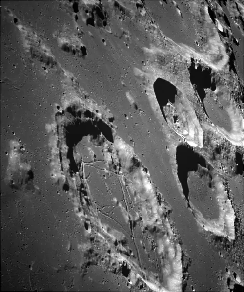 Oblique view of the lunar surface