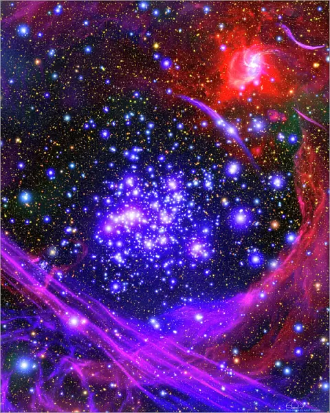 The Arches star cluster deep inside the hub of our Milky Way Galaxy