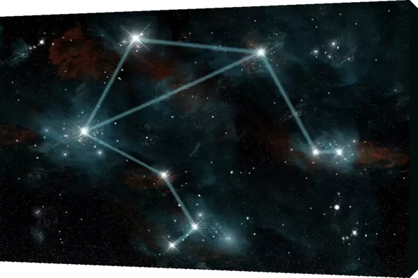 Artists depiction of the constellation Libra the Scales