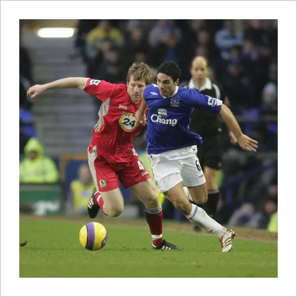 Mikel Arteta vs. Andy Todd: A Battle at Goodison Park - Everton vs. Blackburn Rovers, FA Barclays Premiership, 10 / 02 / 07