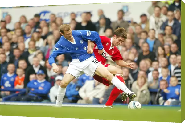 Everton vs Middlesbrough, Duncan Ferguson in Action - Barclays Premiership 2004