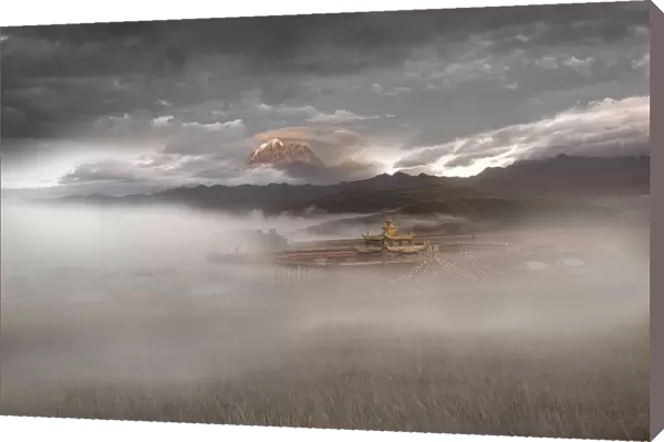Muya pagoda and Yala snow mountain