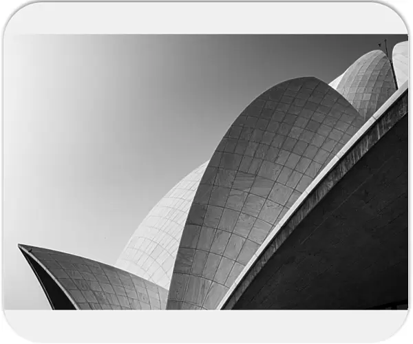 Lotus temple the grey scale