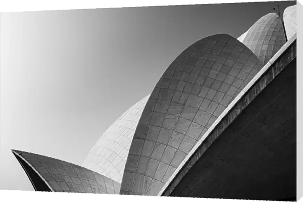 Lotus temple the grey scale