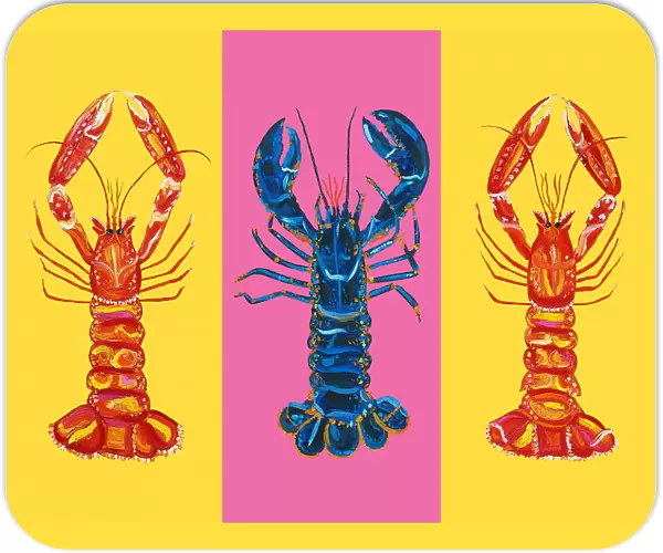 Lobster Langoustines Pop Art 2