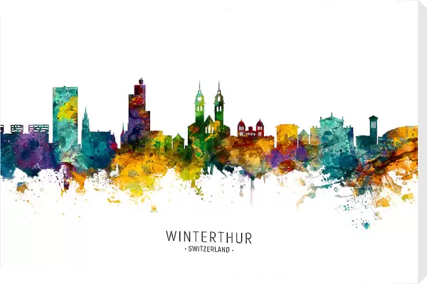 Winterthur Switzerland Skyline