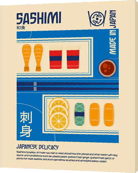 Sashimi Japanese Food Print