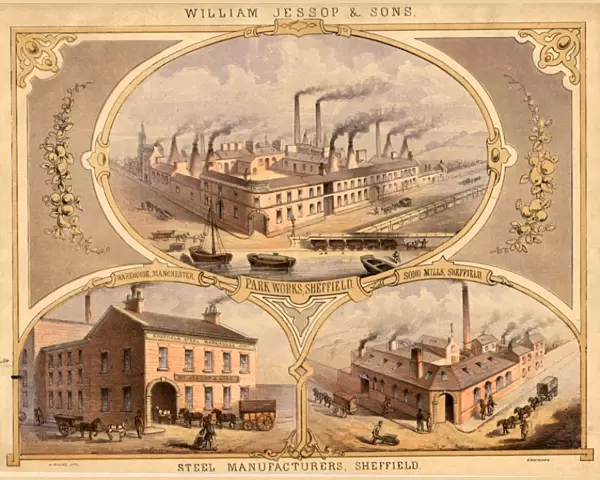 William Jessop and Sons, Park Works, Soho Rolling Mills, Shude Lane and Pond Street, Sheffield, Yorkshire, 1879