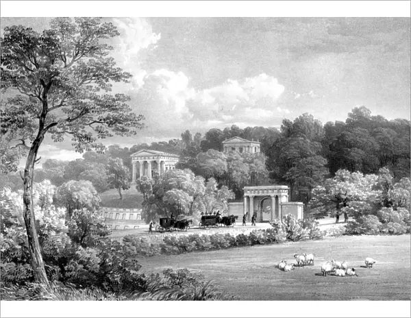 Sheffield General Cemetery, c. 1840