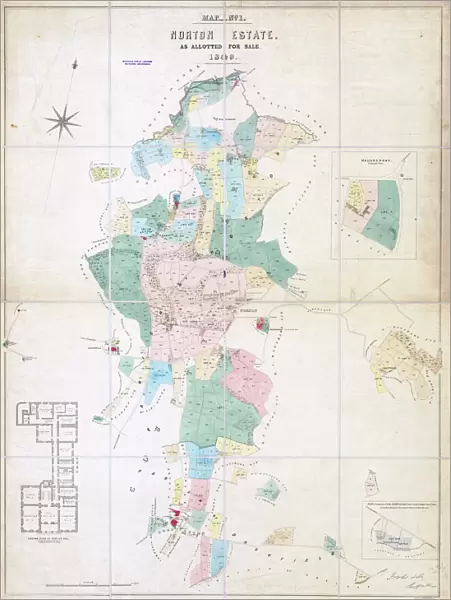 Norton Estate as allotted for sale, 1849