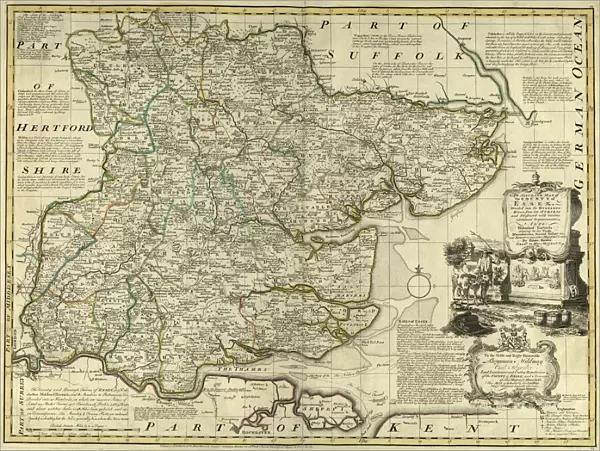 County Map of Essex, c. 1777
