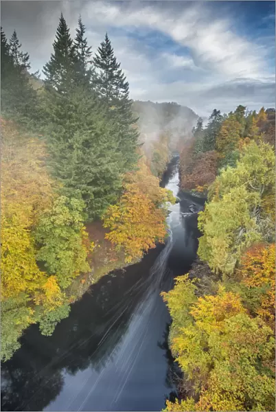 River Garry, Pass of Killiecrankie, Pitlochry, Perthshire, Scotland, UK. October, 2013