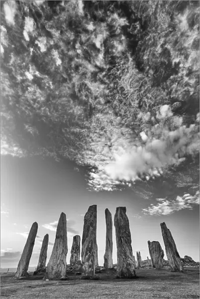 Callanish Standing Stones, Isle of Lewis, Outer Hebrides, Scotland, UK. March 2014