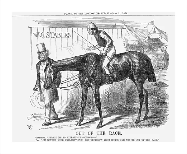 Out of The Race, 1864. Artist: John Tenniel