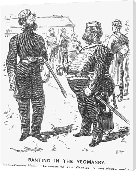 Banting in the Yeomanry, 1865. Artist: Charles Samuel Keene