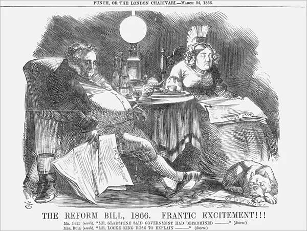 The Reform Bill, 1866. Frantic Excitement!!!, 1866. Artist: John Tenniel