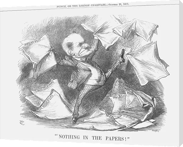 Nothing in the Papers!, 1871. Artist: Joseph Swain