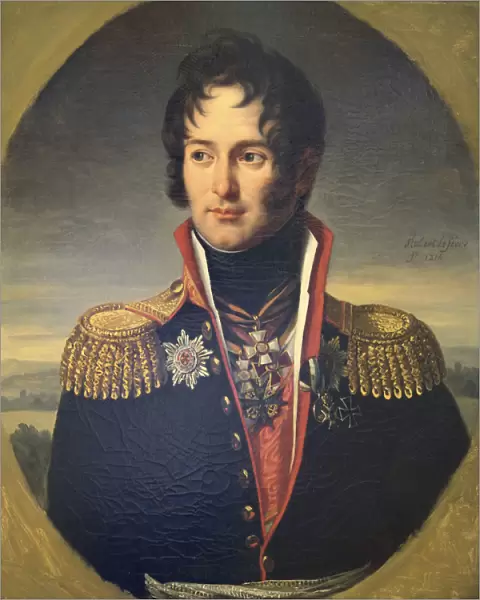 Portrait of General Pyotr Chicherin, 1814. Artist: Robert Lefevre
