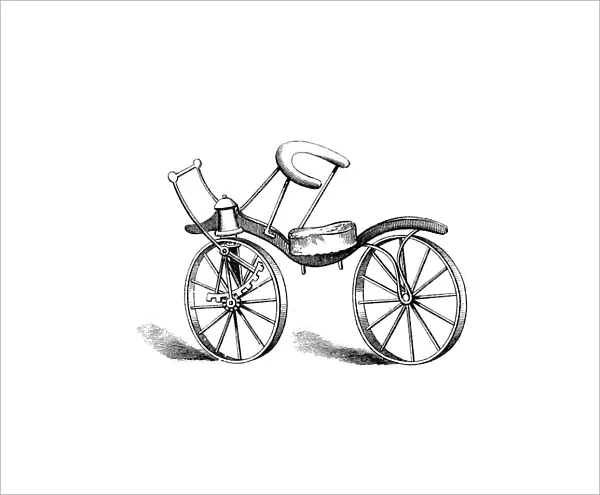 Lewis Gompertzs improvement on Baron von Draiss bicycle, 1821