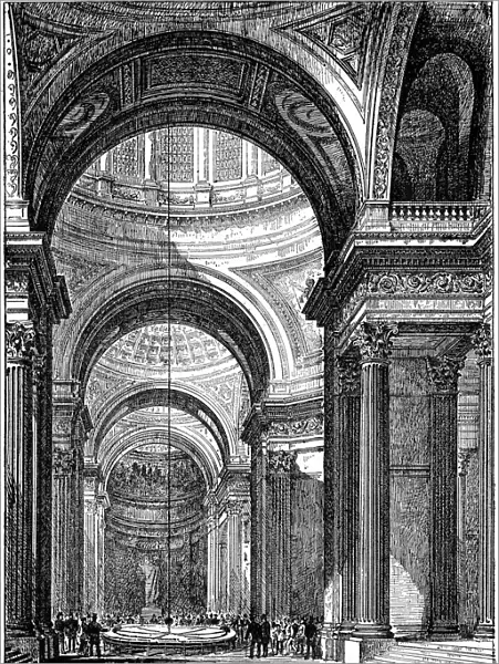 Foucaults pendulum in the Pantheon, Paris, 1851 (1887)