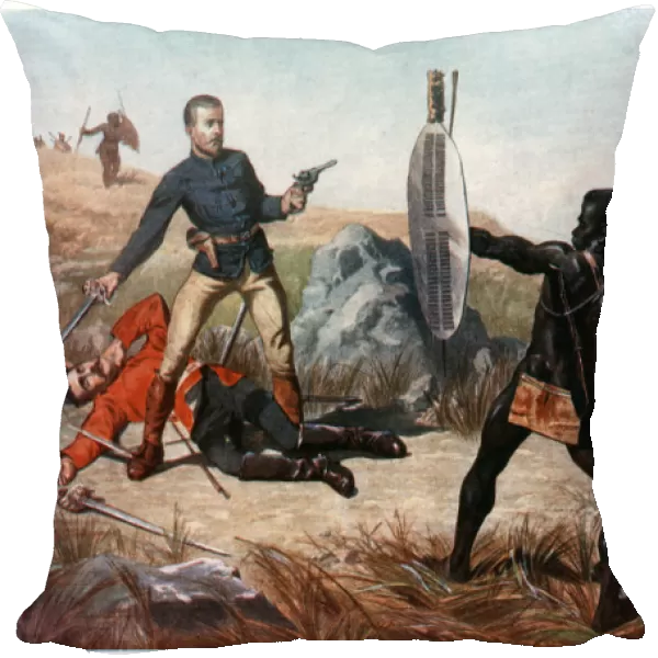 Incident at the Battle of Isandlwana, Anglo-Zulu War, 22 January 1879. Artist: Charles Edwin Fripp