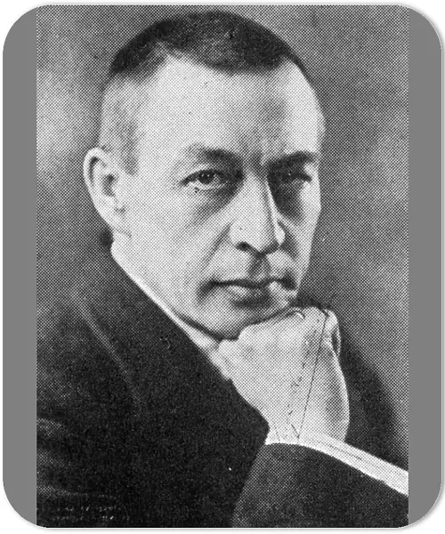 Sergei Rachmaninoff (1873-1943), Russian-American composer, pianist, and conductor