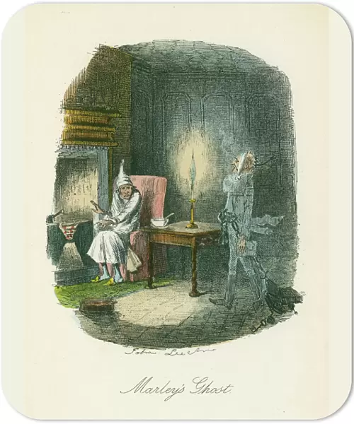 Scene from A Christmas Carol by Charles Dickens, 1843. Artist: John Leech