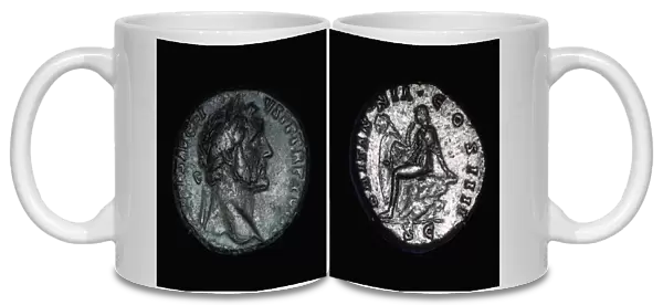 Roman coin of Vespasian, 1st century