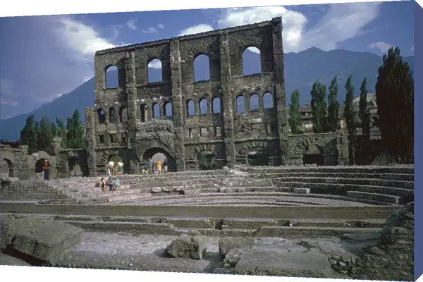 Roman theatre at Aosta, Italy, 25th century BC