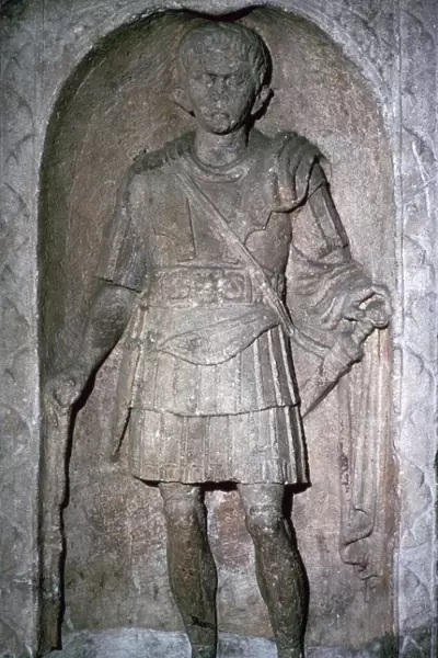 The Roman tombstone of Marcus Favonius Facilis, 1st century BC