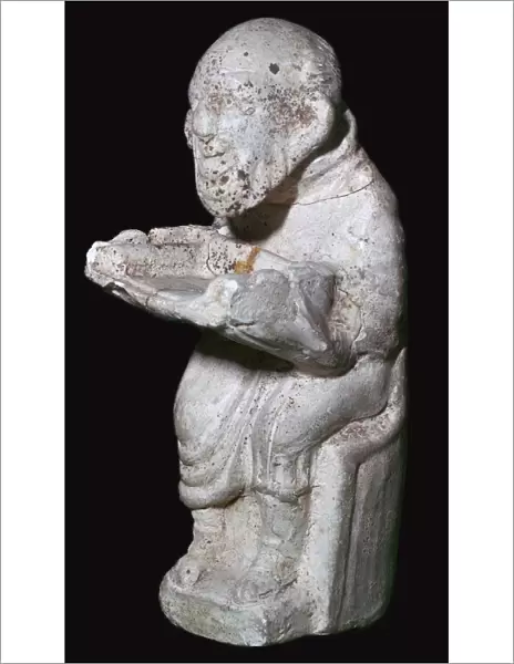 Pipeclay figure from a Roman tomb
