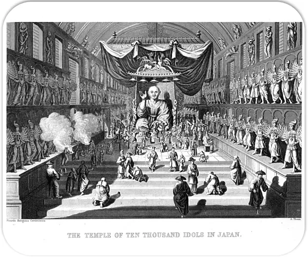 Temple of Ten Thousand Idols, Japan, 1880