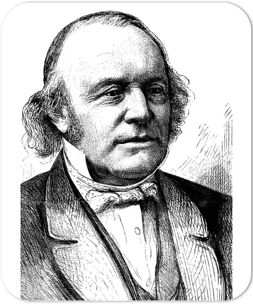 Louis Agassiz (1807-1873), Swiss-born American naturalist and glaciologist, 1874