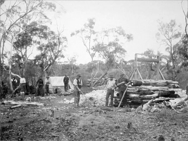 Waterfall gold mine, Boorara, Kalgoorlie, Western Australia, 1896