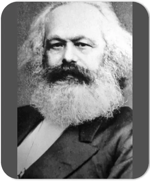 Karl Marx, German political, social and economic theorist, 19th century
