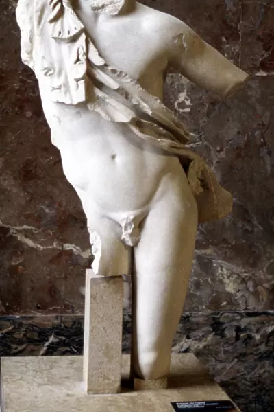 Greek statue of a male torso, 5th century BC