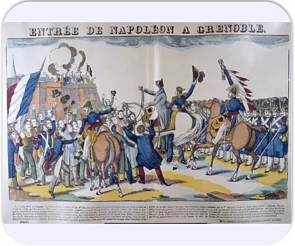 Entree of Napoleon to Grenoble, March 1815, 19th century