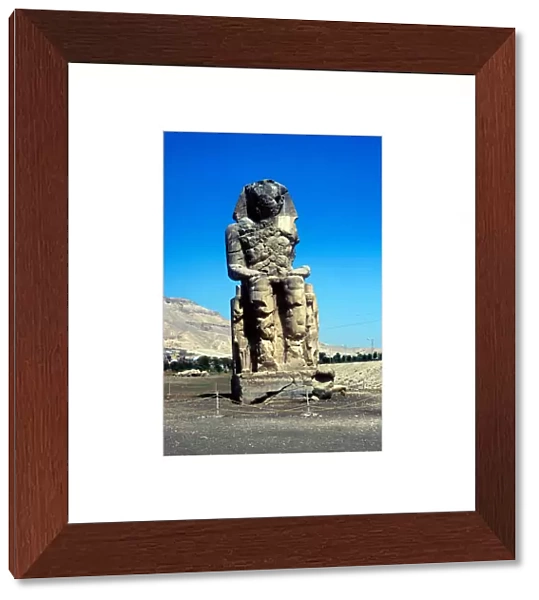 One of the Colossi of Memnon, near the Valley of the Kings, Egypt, 14th century BC