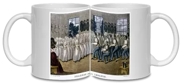 Shakers near Lebanon, c1870. Artist: Currier and Ives