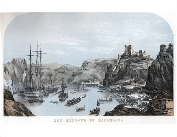 The Harbour of Balaklava, Crimean War, c1854 (c1860)