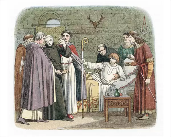St Anselm reluctantly accepting the Archbishopric of Canterbury, 1093 (1864)