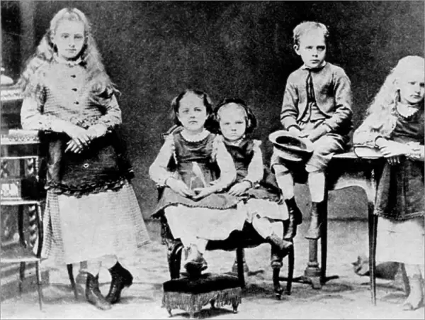 Children of the Sklodowski family, Polish, c1870-1875