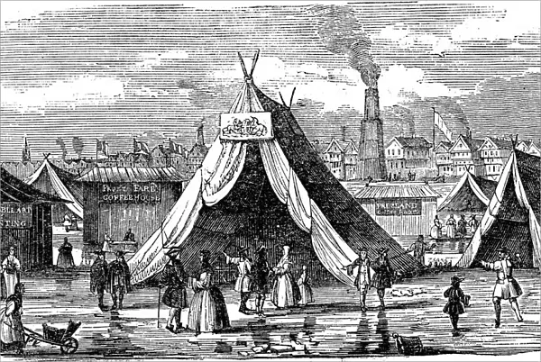 Frost Fair on the Thames at London, 1734-1740 (1838)