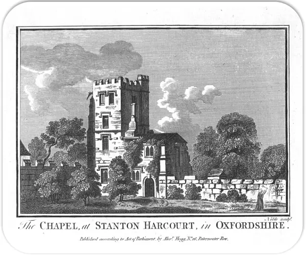 The Chapel at Stanton Harcourt, in Oxfordshire, c1800