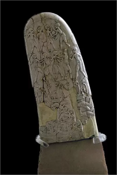 Egyptian ivory handle of a dagger