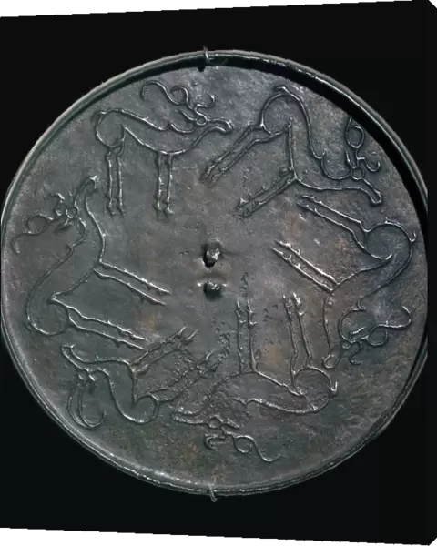 Back of an early Russian bronze mirror