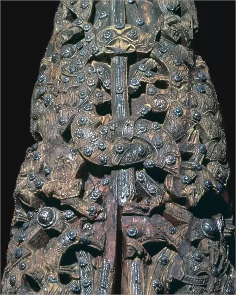 Detail of decorations from a Viking ship burial, 9th century