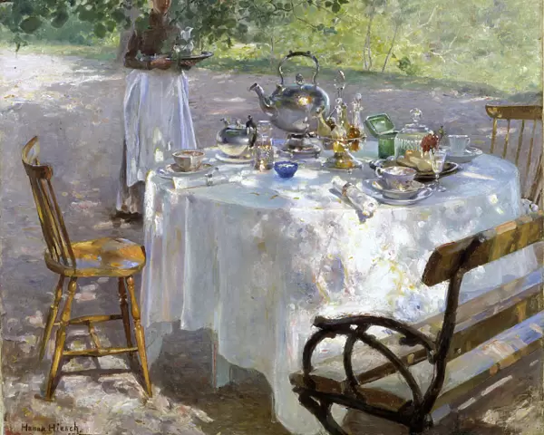 Breakfast Time, 1887. Artist: Hanna Pauli